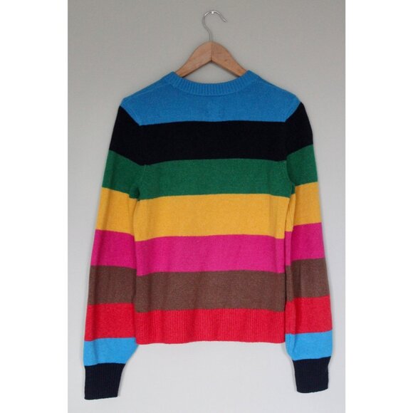 GAP Women's Happy Stripe CashSoft Rainbow Stripe Sweater, Size XS - Picture 5 of 9